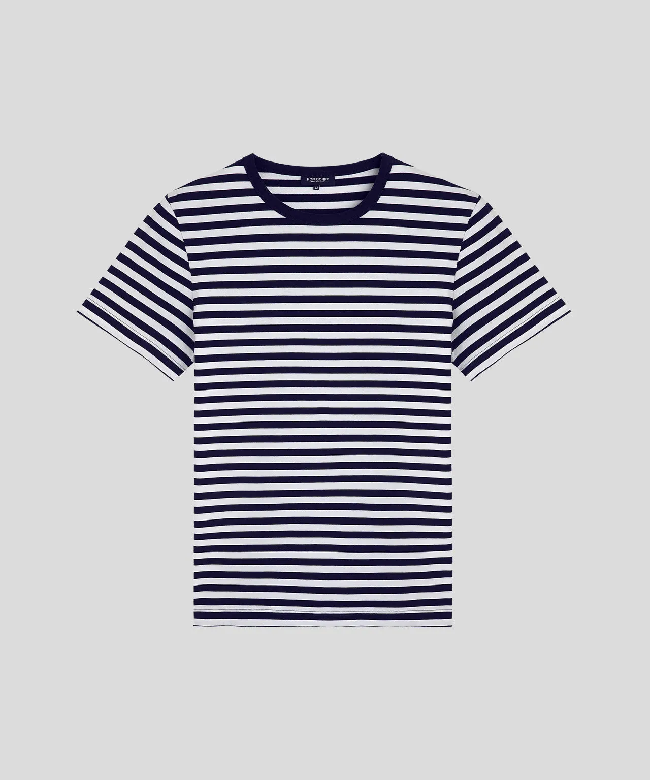 Crew Neck T-Shirt Eyelet Edition: Navy/White