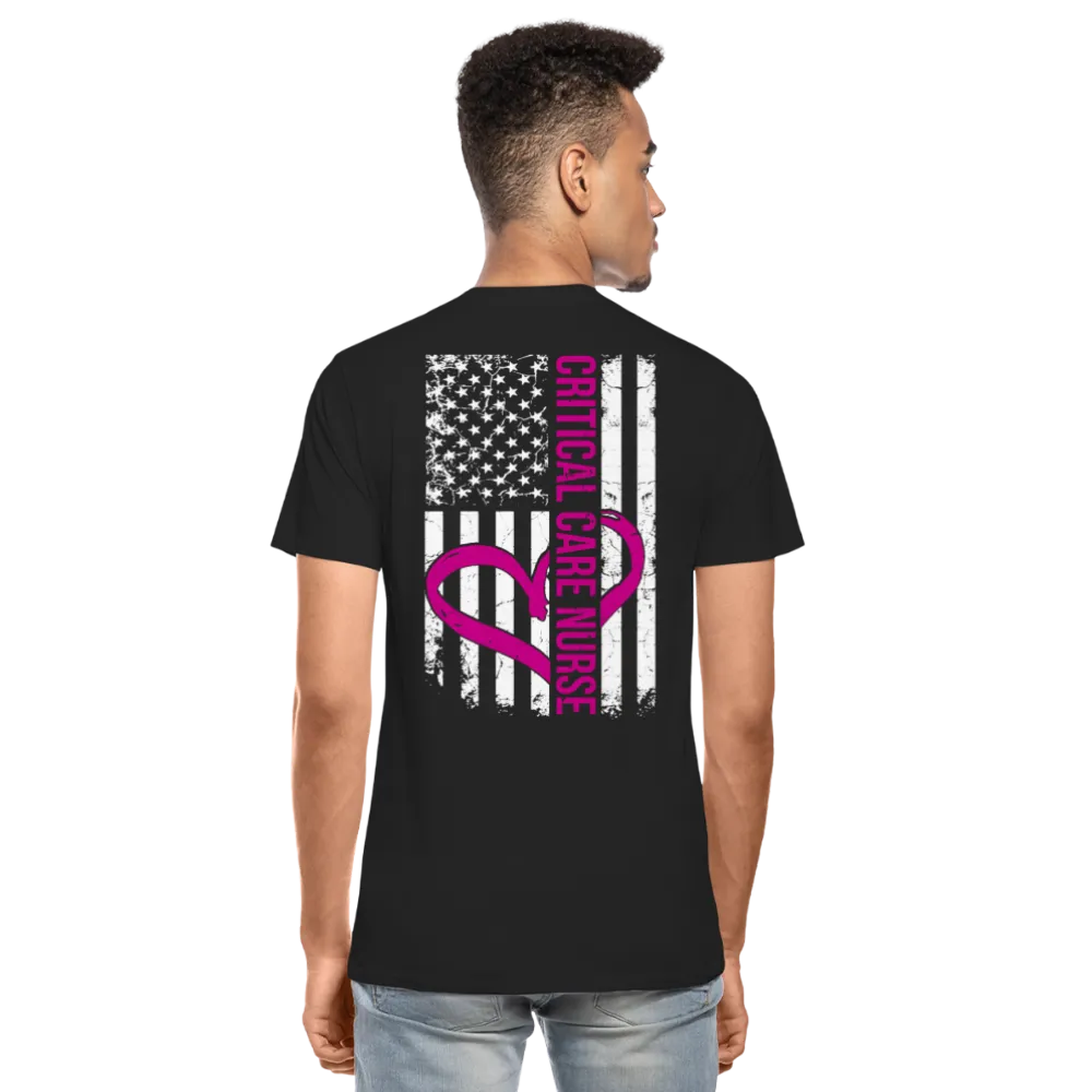 Critical Care Nurse Men's Organic Premium T-Shirt (CK1837) 