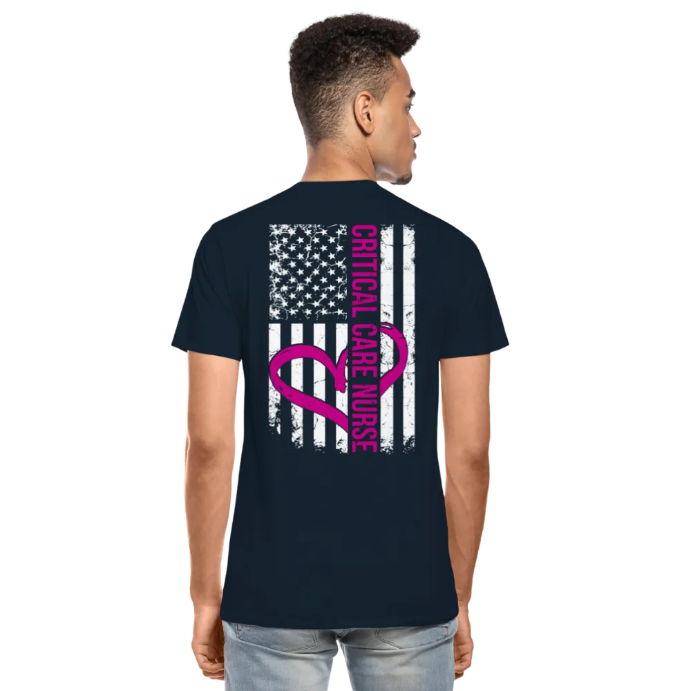 Critical Care Nurse Men's Organic Premium T-Shirt (CK1837) 