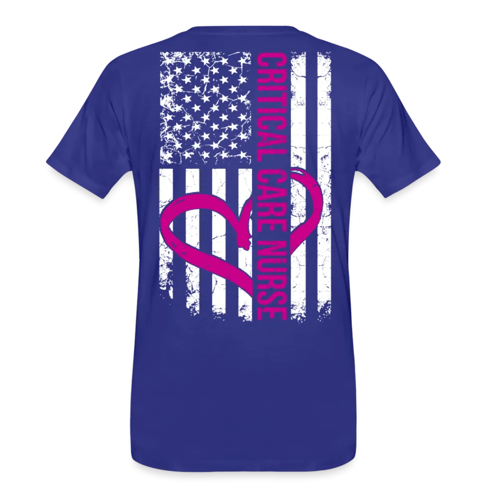 Critical Care Nurse Men's Organic Premium T-Shirt (CK1837) 