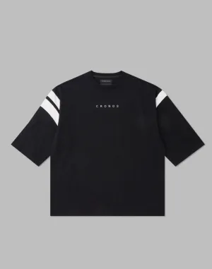 CRONOS LINE OVERSIZE T-SHIRTS【BLACK】