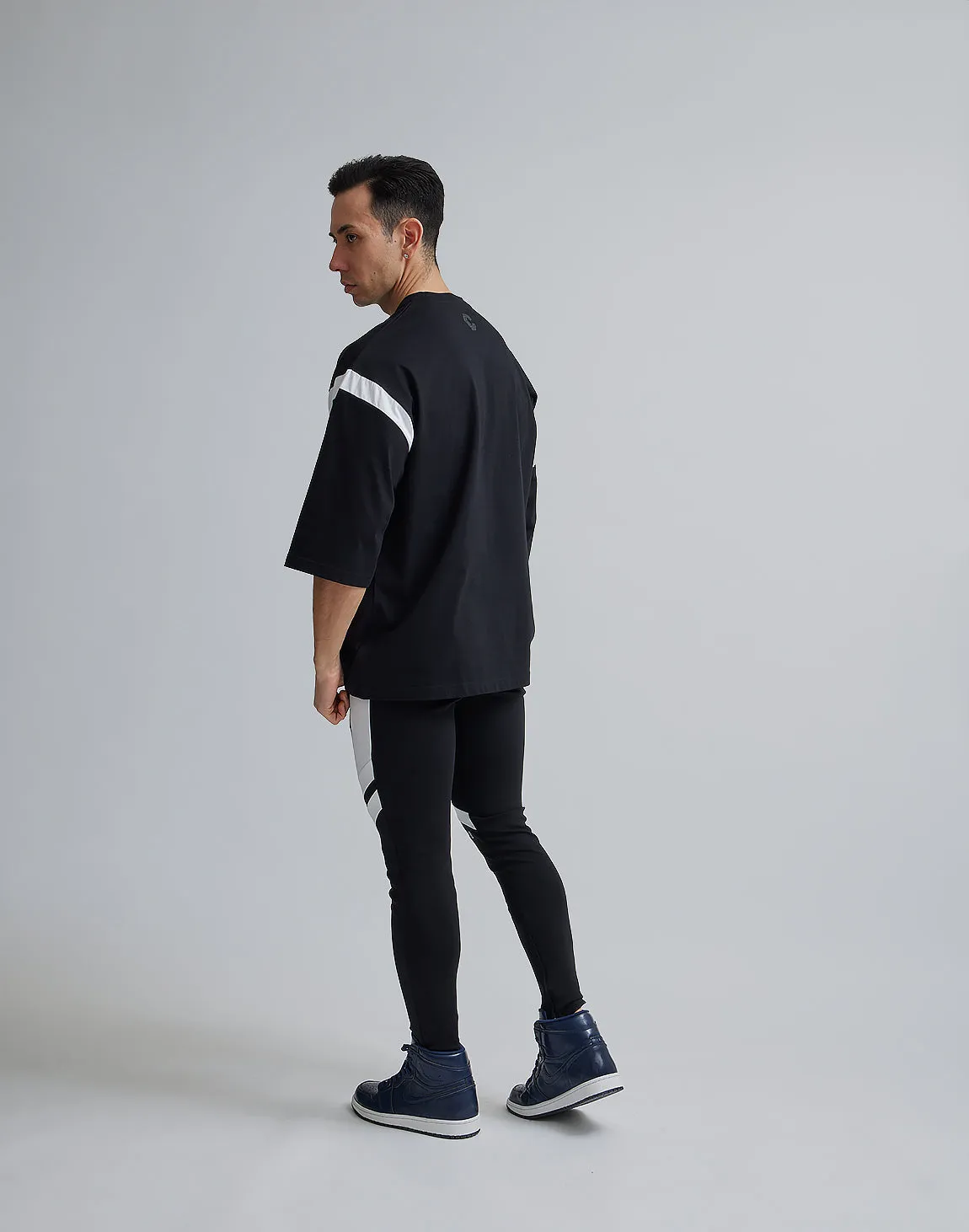 CRONOS LINE OVERSIZE T-SHIRTS【BLACK】
