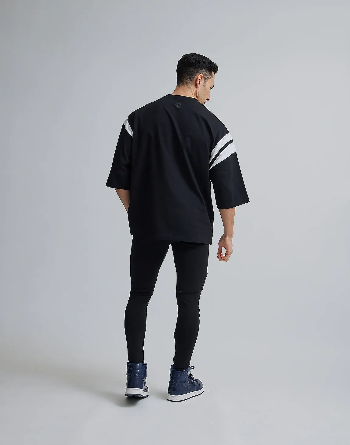 CRONOS LINE OVERSIZE T-SHIRTS【BLACK】