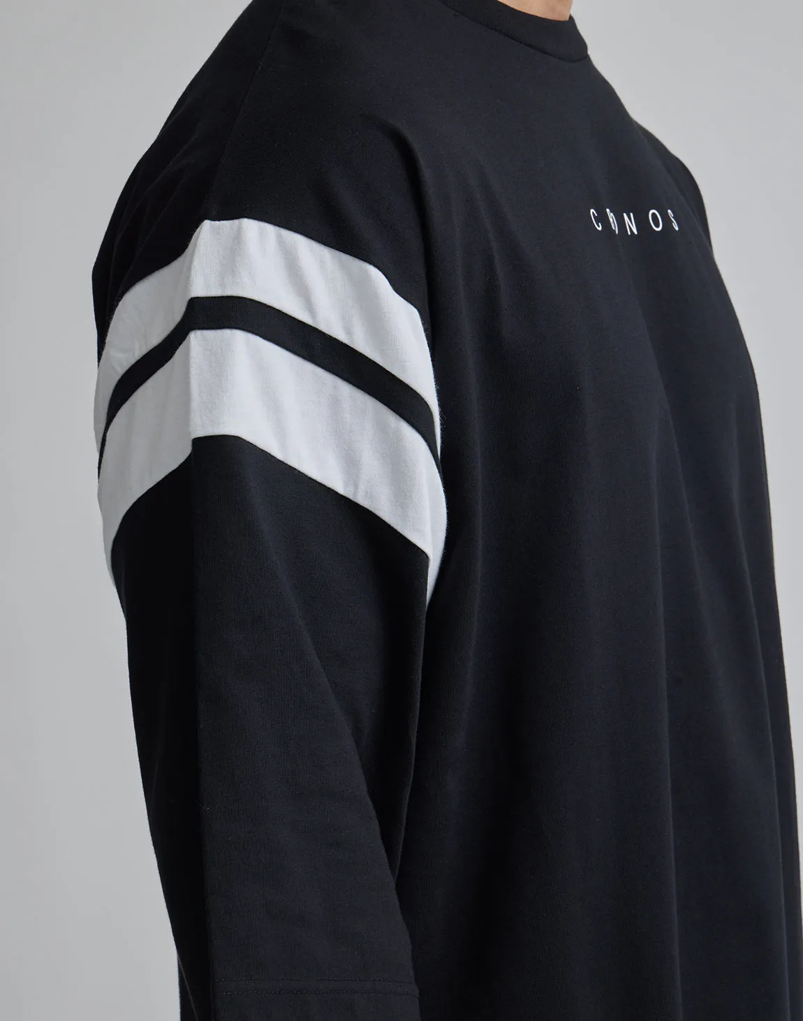 CRONOS LINE OVERSIZE T-SHIRTS【BLACK】