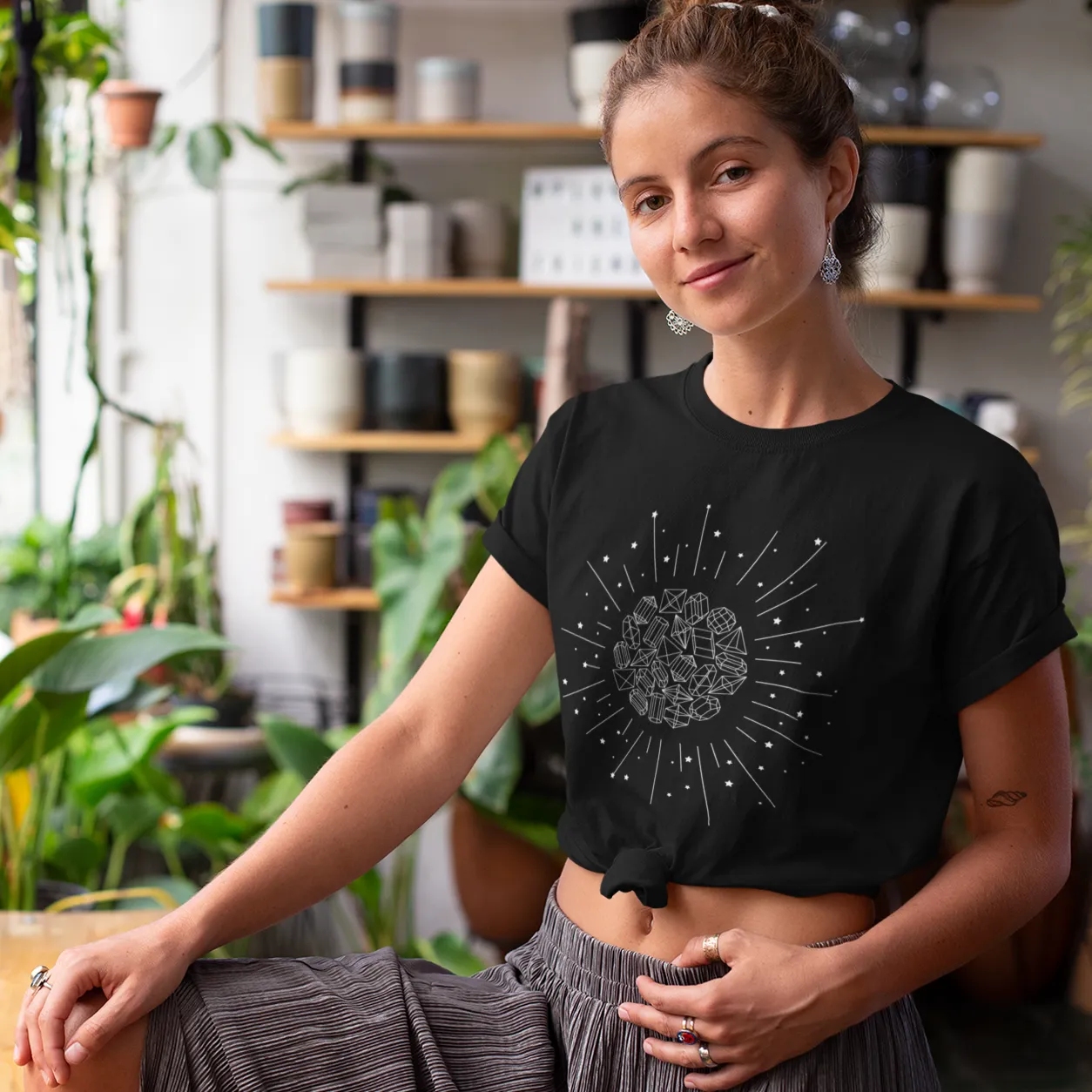 Crystal Burst Short-Sleeve Unisex T-Shirt