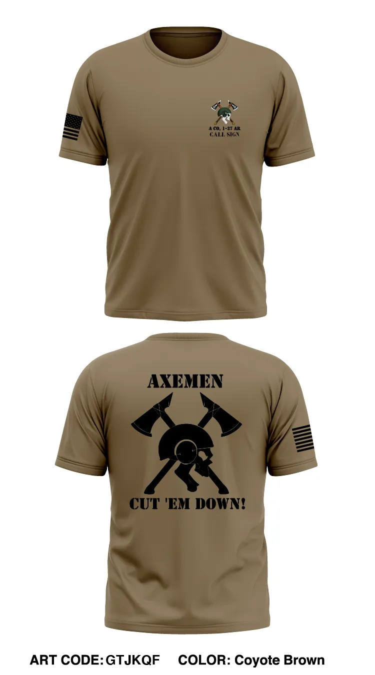 CUSTOM A Co, 1-37AR Store 1  Core Men's SS Performance Tee - GTJKQF