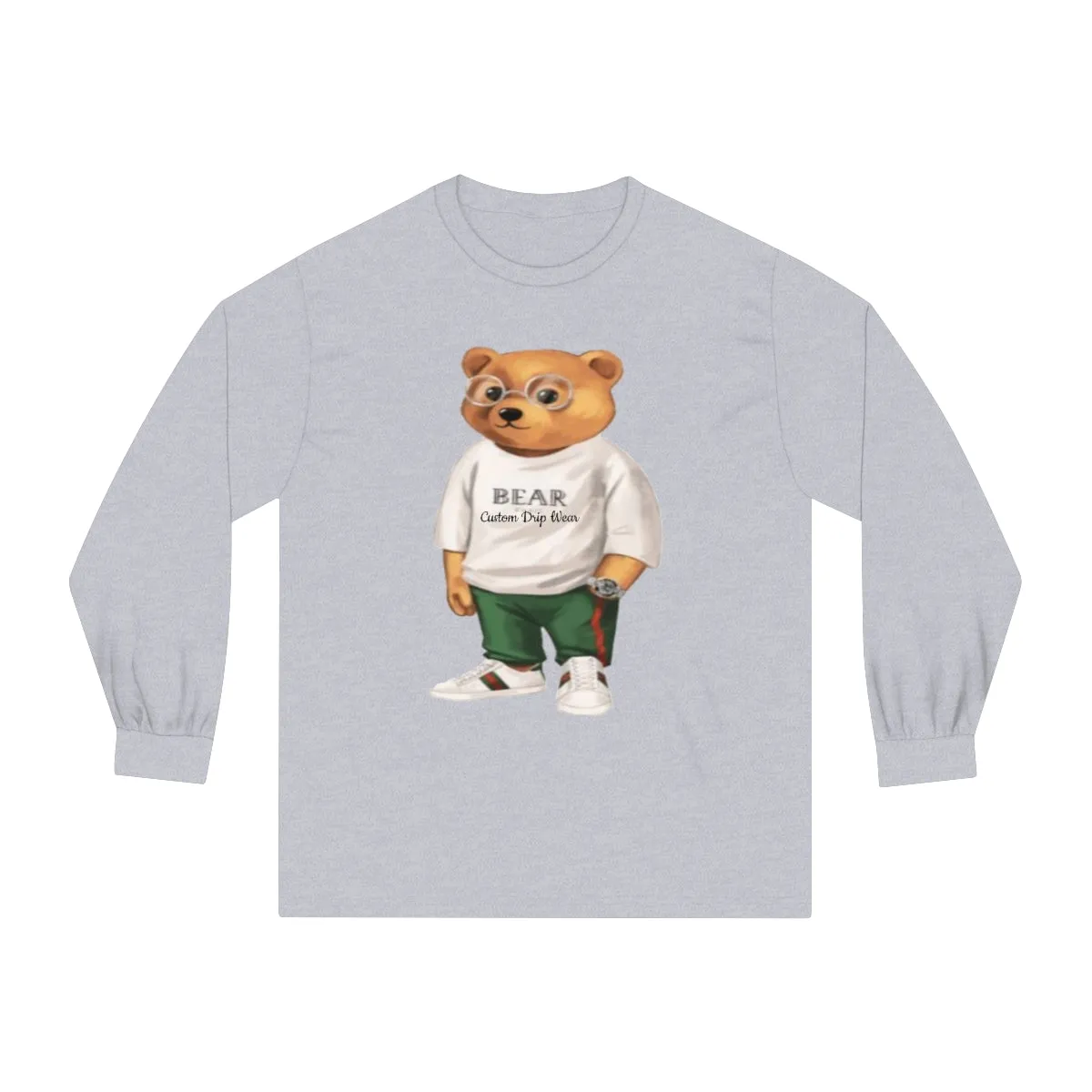 Custom Drip Classic Long Sleeve Bear T-Shirt