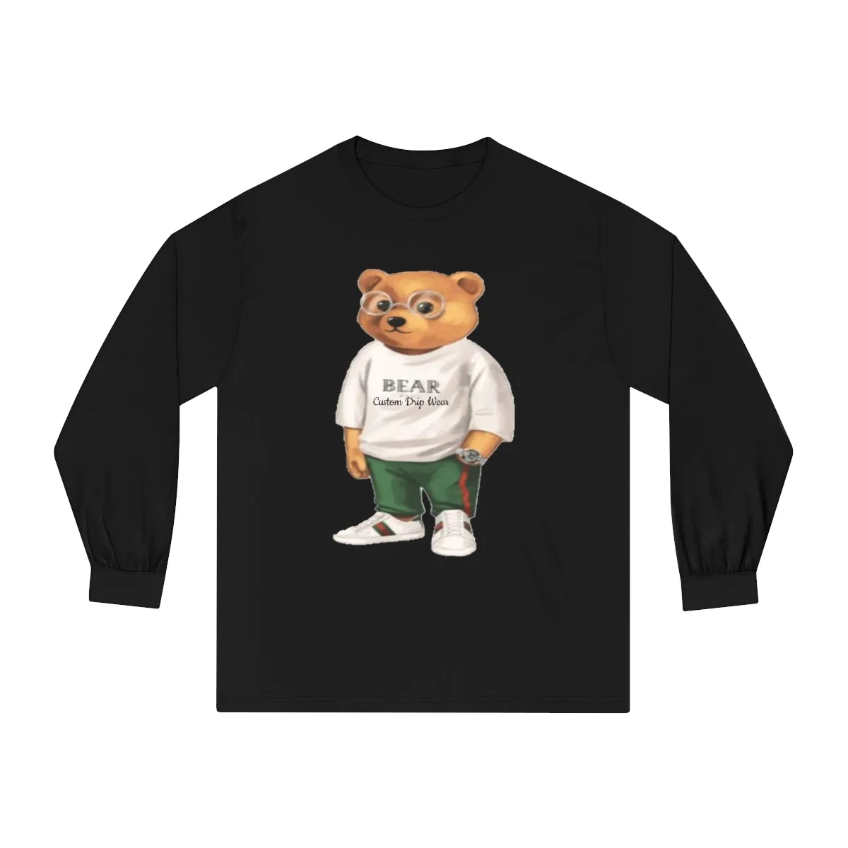 Custom Drip Classic Long Sleeve Bear T-Shirt