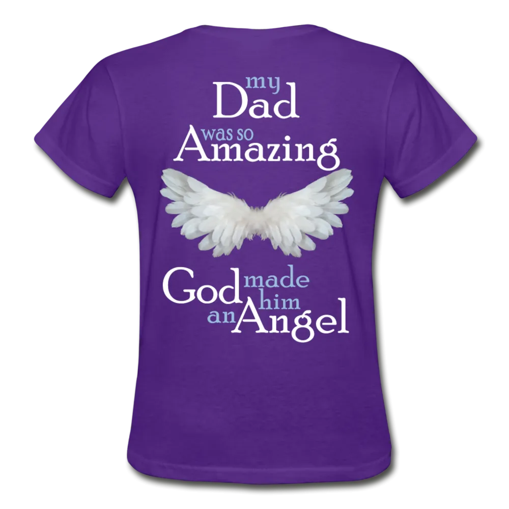 Dad Amazing Angel Gildan Ultra Cotton Ladies T-Shirt
