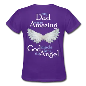 Dad Amazing Angel Gildan Ultra Cotton Ladies T-Shirt
