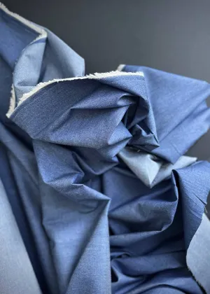 Dark Blue Cotton Chambray