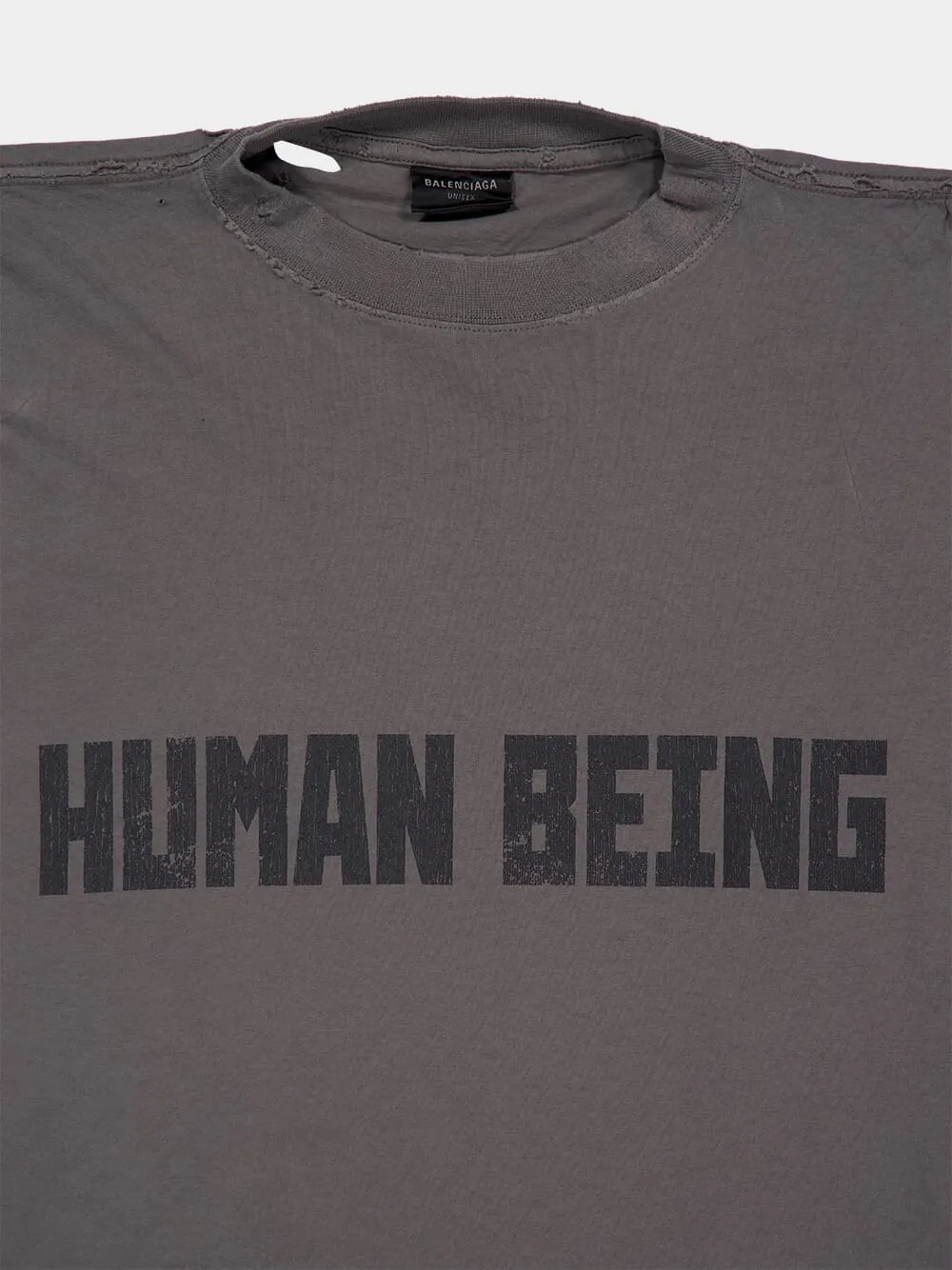 Dark Grey Human Being T-Shirt