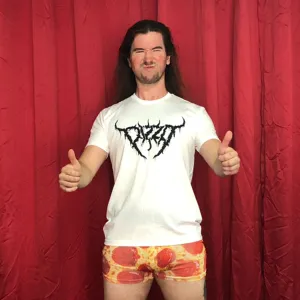 Death Metal Pizza Logo T-shirt - White