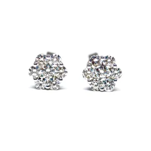 Diamond Cluster Earrings