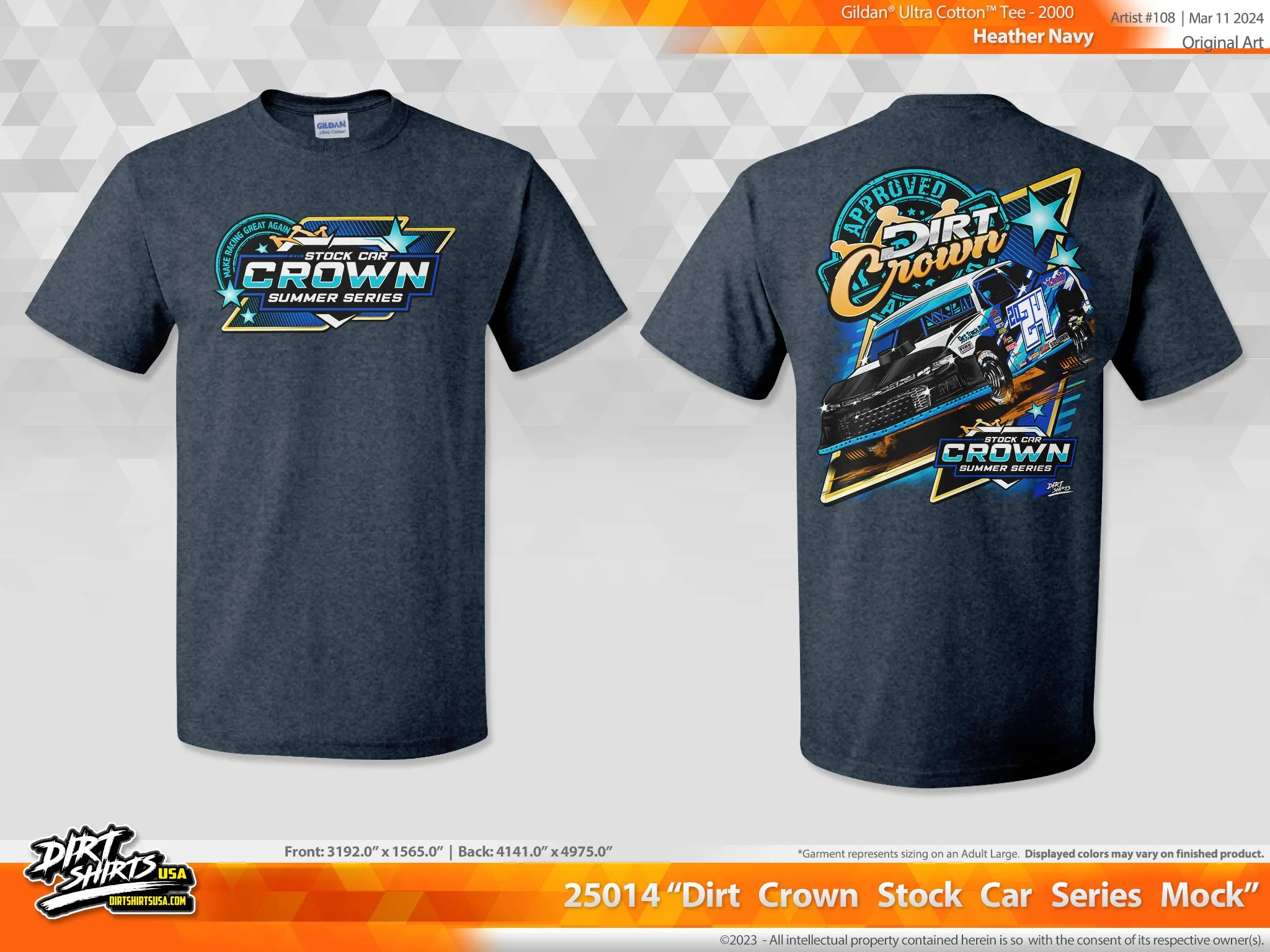 Dirt Crown 2024 Stock Car Crown Summer Series T-shirt
