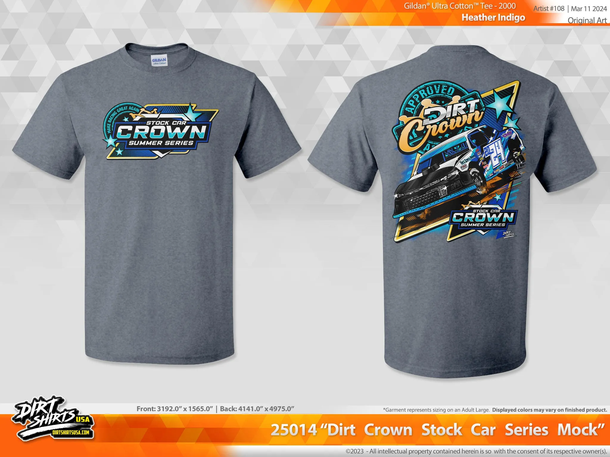 Dirt Crown 2024 Stock Car Crown Summer Series T-shirt
