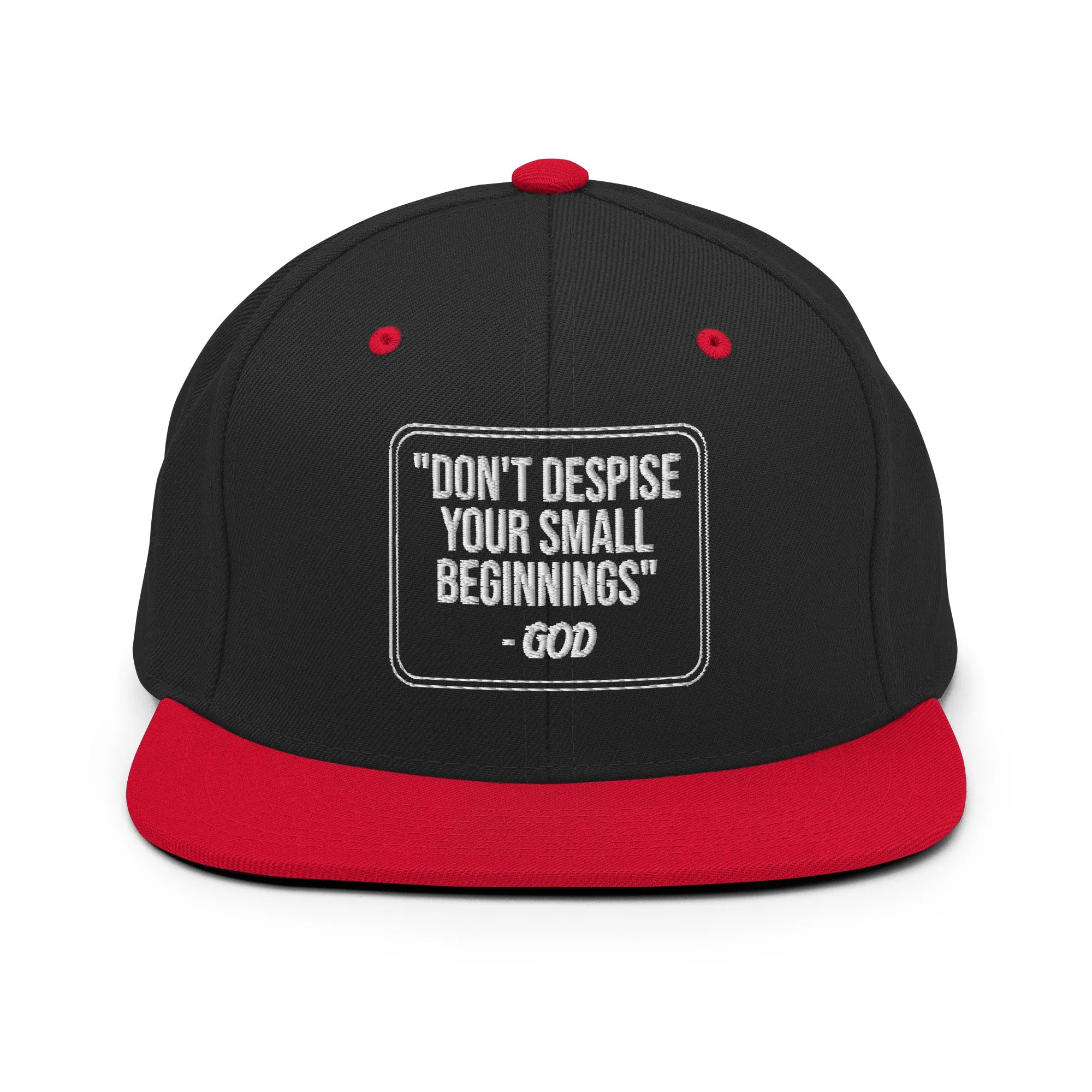 Don't Despise Your Small Beginnings Snapback Hat