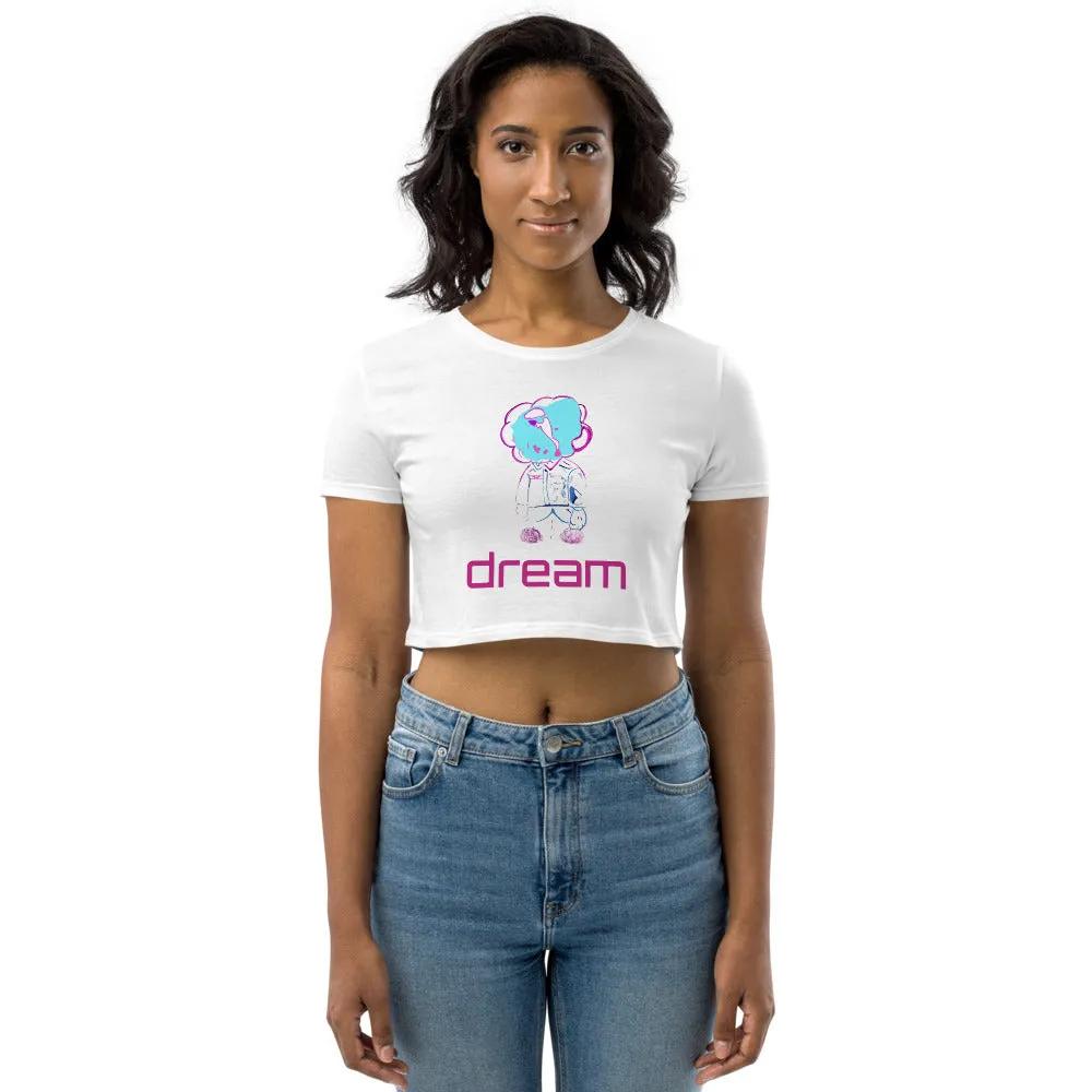 Dream Junkie White Organic Crop Top