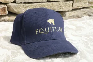 Equiture cap in Navy and Gold