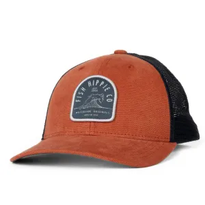 Fish Hippie Zealous Structured Trucker (Brick)