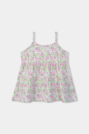 Flamingo Printed Tank Top
