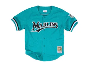 FLORIDA MARLINS Authentic Mitchell & Ness 1995 Andre Dawson # 8 Cooperstown Collection Throwback Mesh Batting Practice Jersey