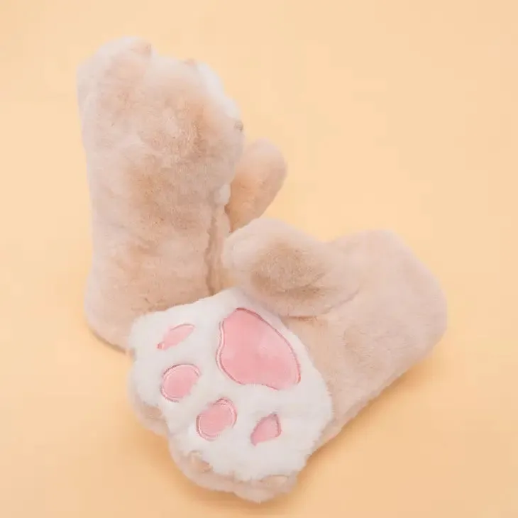 Fluffy Paw Mittens