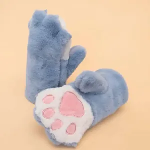 Fluffy Paw Mittens