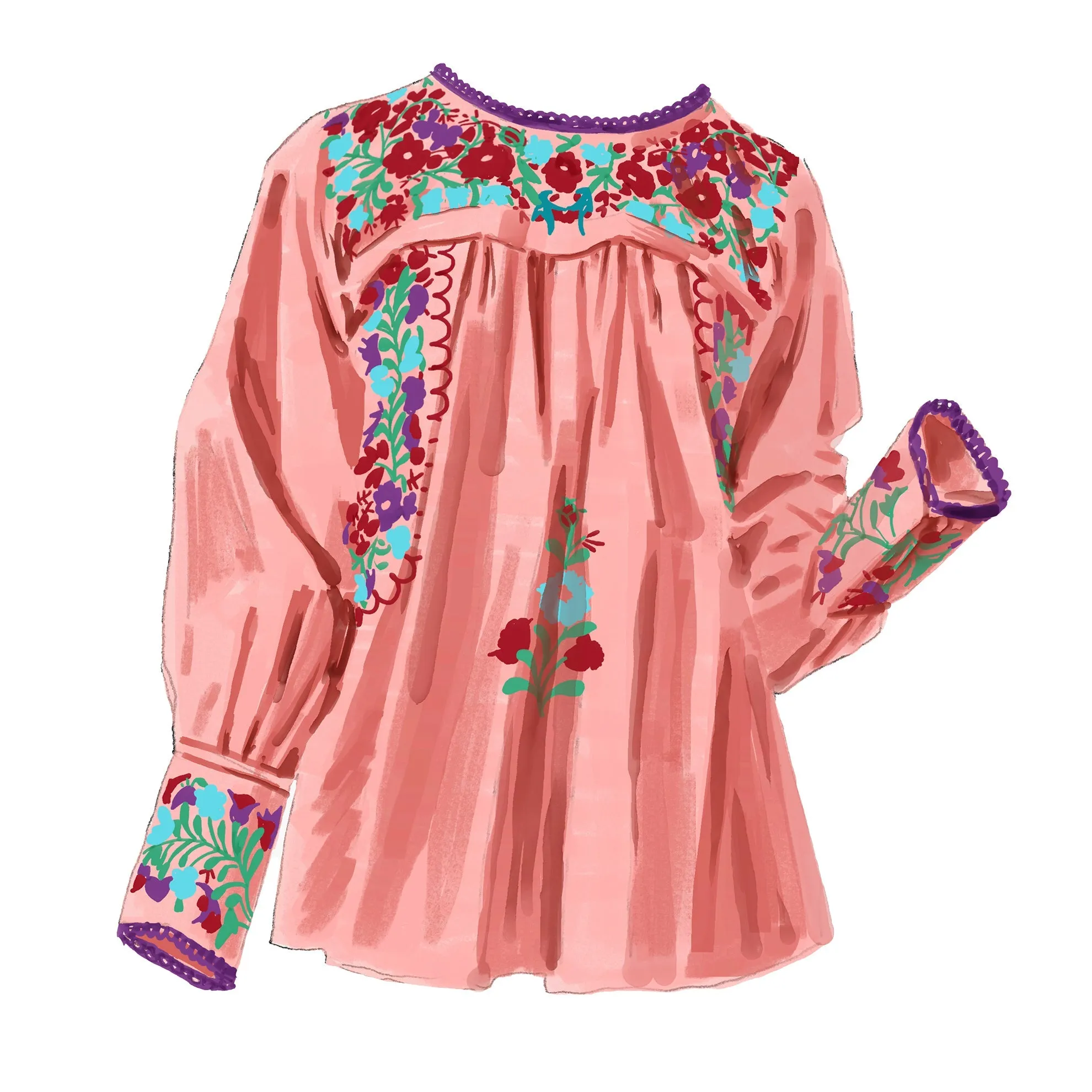 Follow the Band Embroidered Shirt