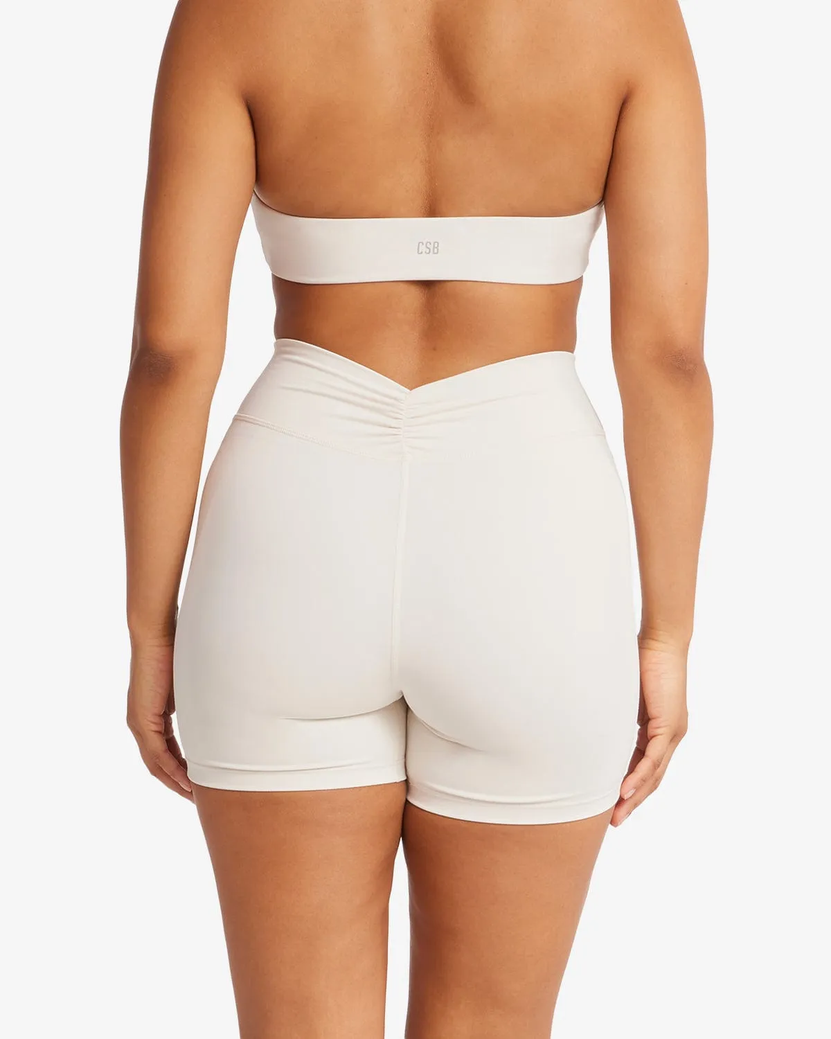 Form Gather Waist Shorts 5" | Vanilla