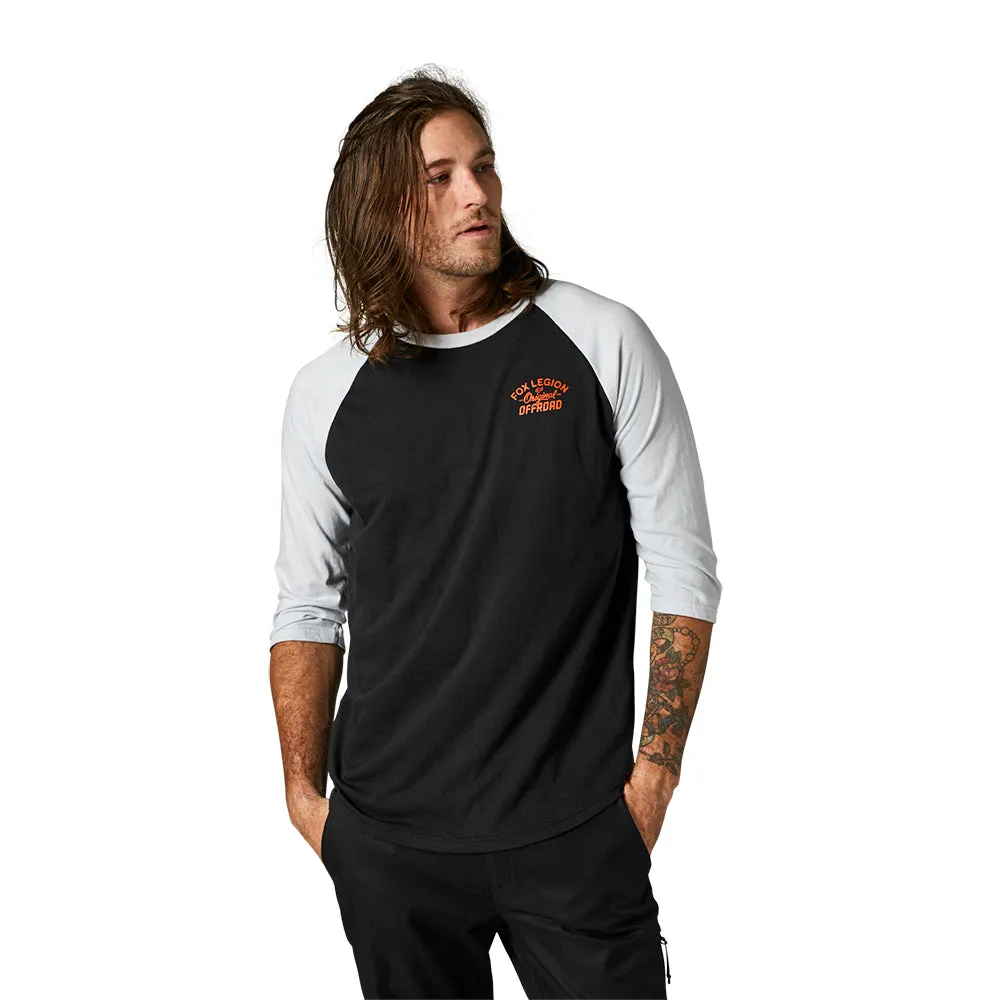 FOX ORIGINAL SPEED 3/4 RAGLAN [BLK]