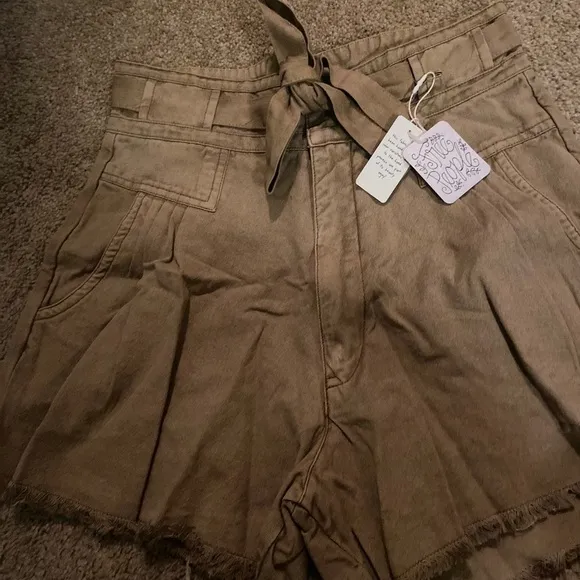 Free People paper bag shorts