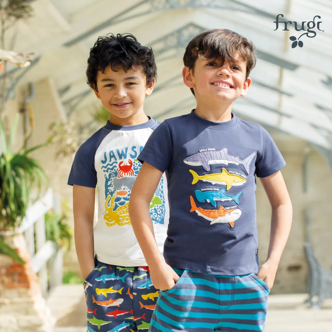 Frugi Reid Raglan Jawsome T-Shirt Pi1we