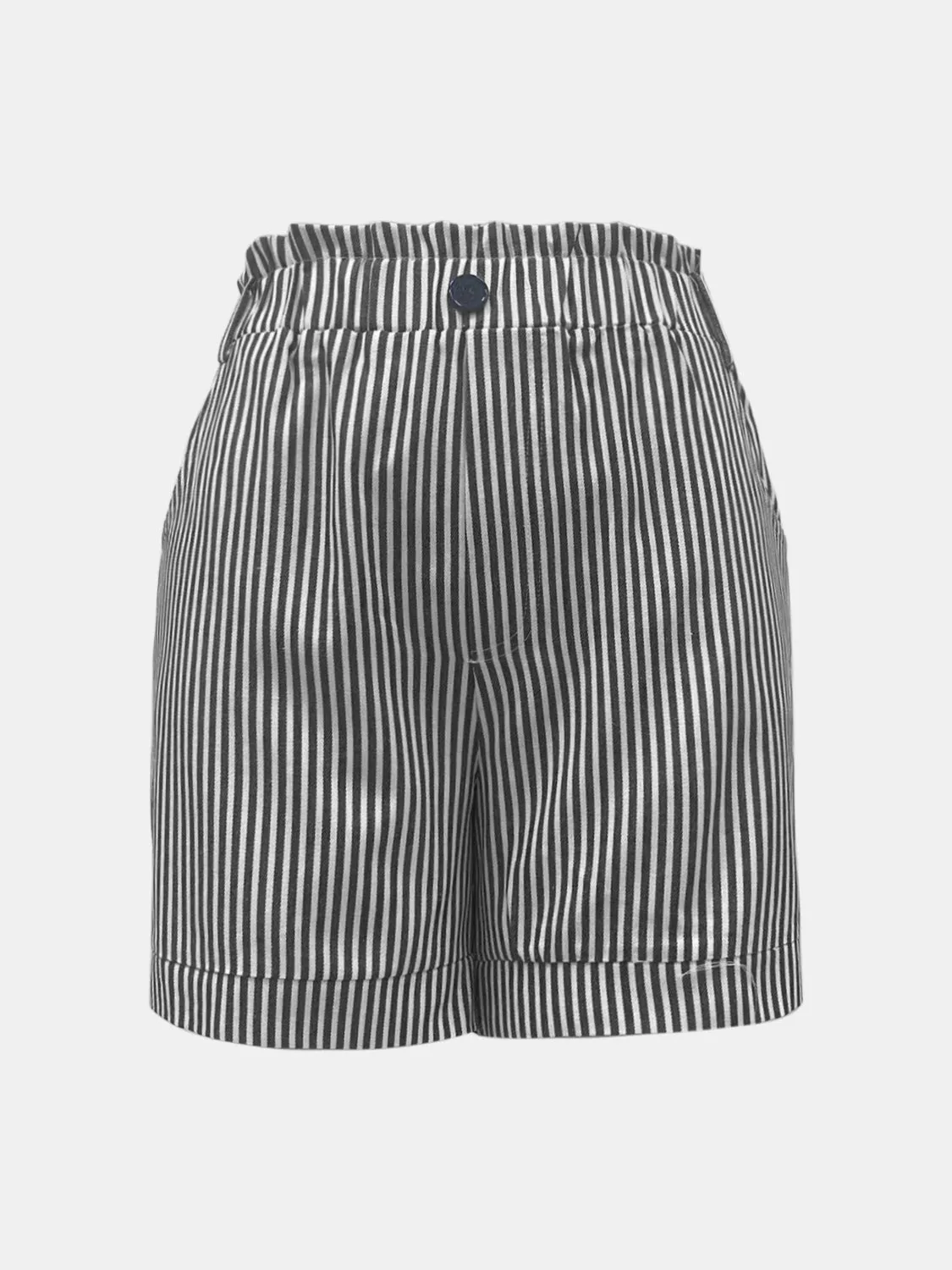 Full Size Striped Shorts with Pockets (3 Colors)