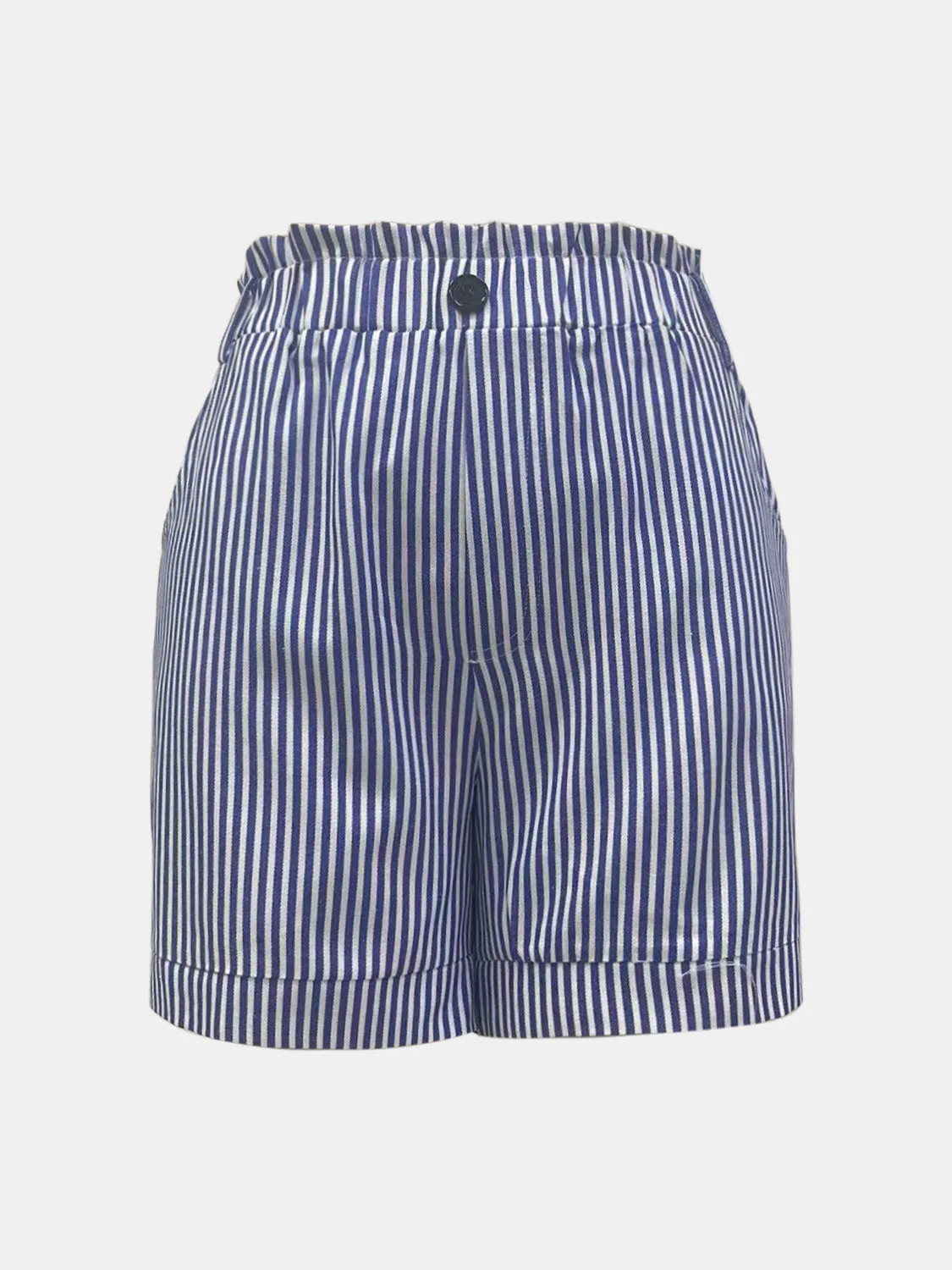 Full Size Striped Shorts with Pockets (3 Colors)