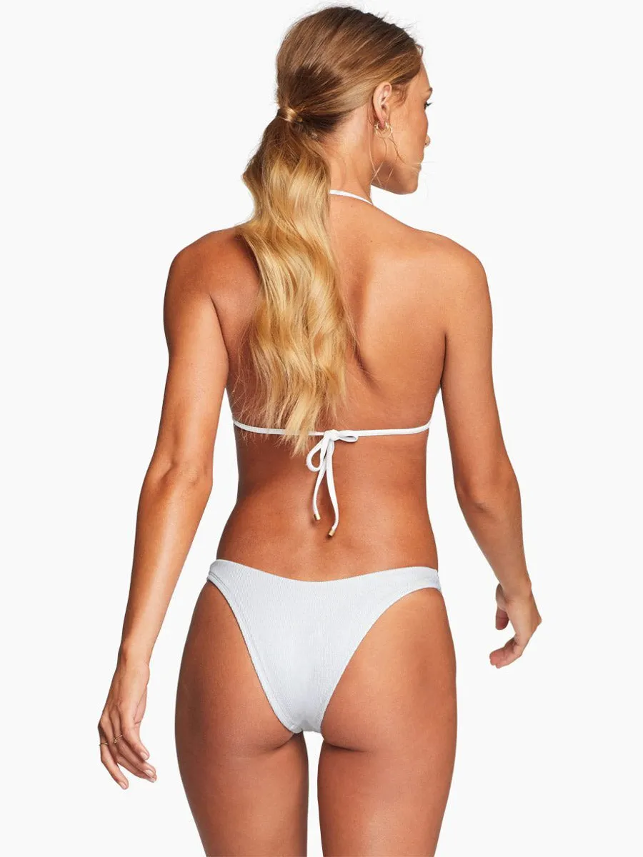 Gia Triangle Top in White Ecotex