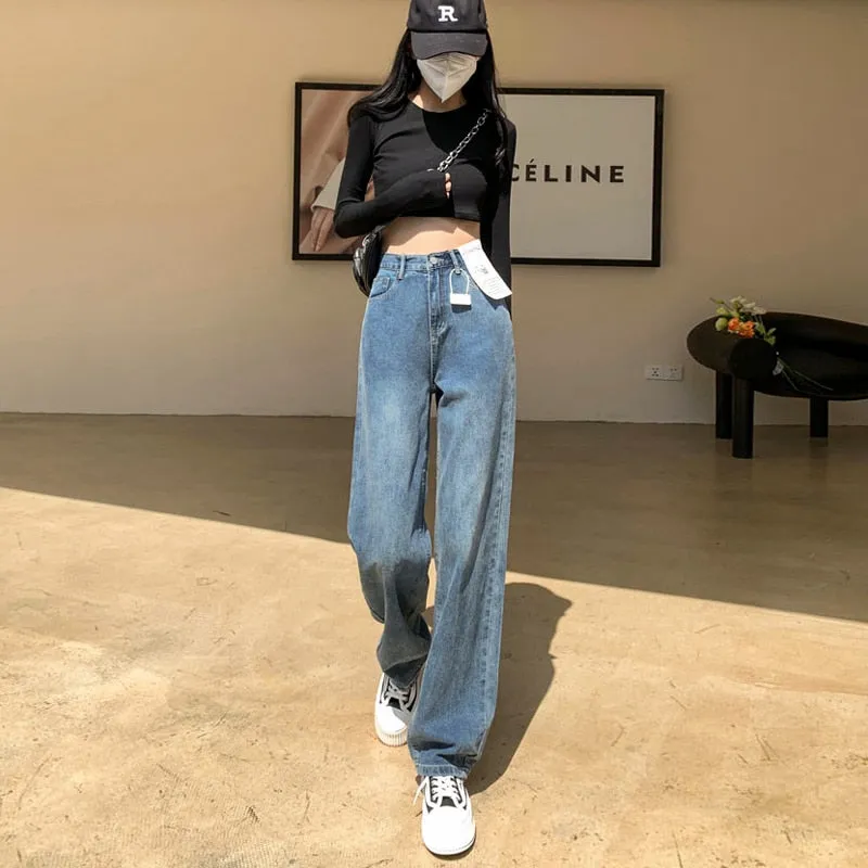 Ginevra Pants - Wide-leg jeans with a high waist for stylish comfort