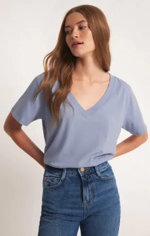 Girlfriend V Neck Tee Storm