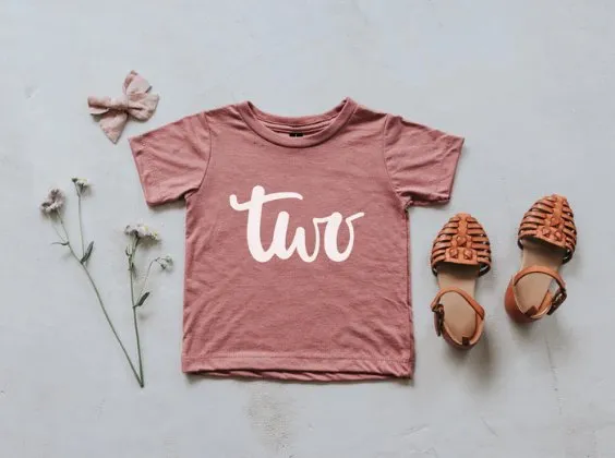Gladfolk "Two" Organic Cotton Birthday Tee