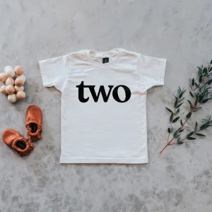 Gladfolk "Two" Organic Cotton Birthday Tee