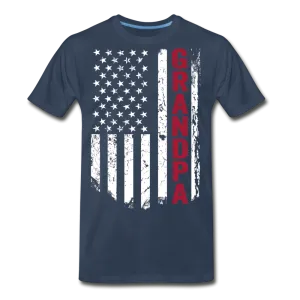 Grandpa American Flag Men’s Premium Organic T-Shirt (CK1930)