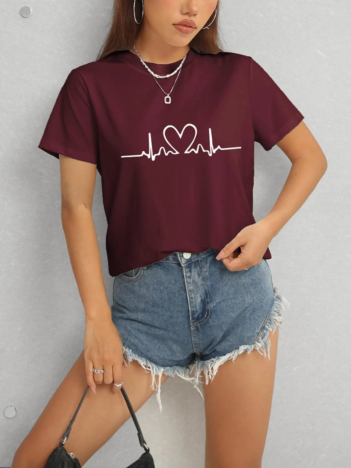 Graphic Heart Beat T-Shirt