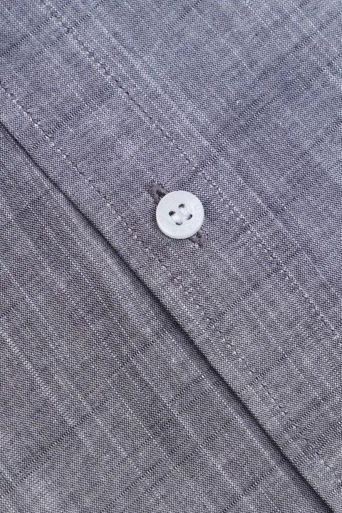 GRAY TEXTURED FORMAL SHIRT