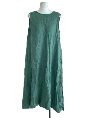 Green Sleeveless Loose Dress