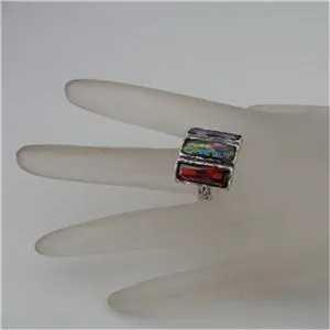 Hadar Designers Handmade 925 Sterling Silver Pearl Garnet Ring 7,8,9,10 (as 039)