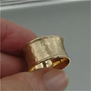 Hadar Designers Handmade 9k/14k Yellow/Rose Gold Wedding Ring 6,7,8,9 (I r107)