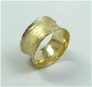 Hadar Designers Handmade 9k/14k Yellow/Rose Gold Wedding Ring 6,7,8,9 (I r107)