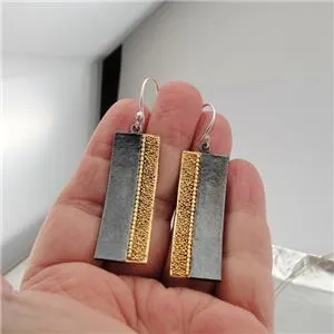 Hadar Designers Handmade yellow Gold Plated 925 Sterling Silver Collar Pendant (
