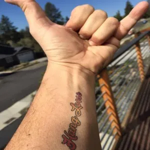 Hang Loose Manifestation Tattoo