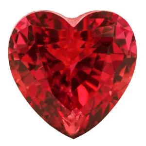 Heart FAB Lab-Grown Padparadscha Sapphire Gems